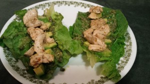 Pesto-Chicken Wraps