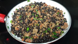 Black Bean and Kale over Rice